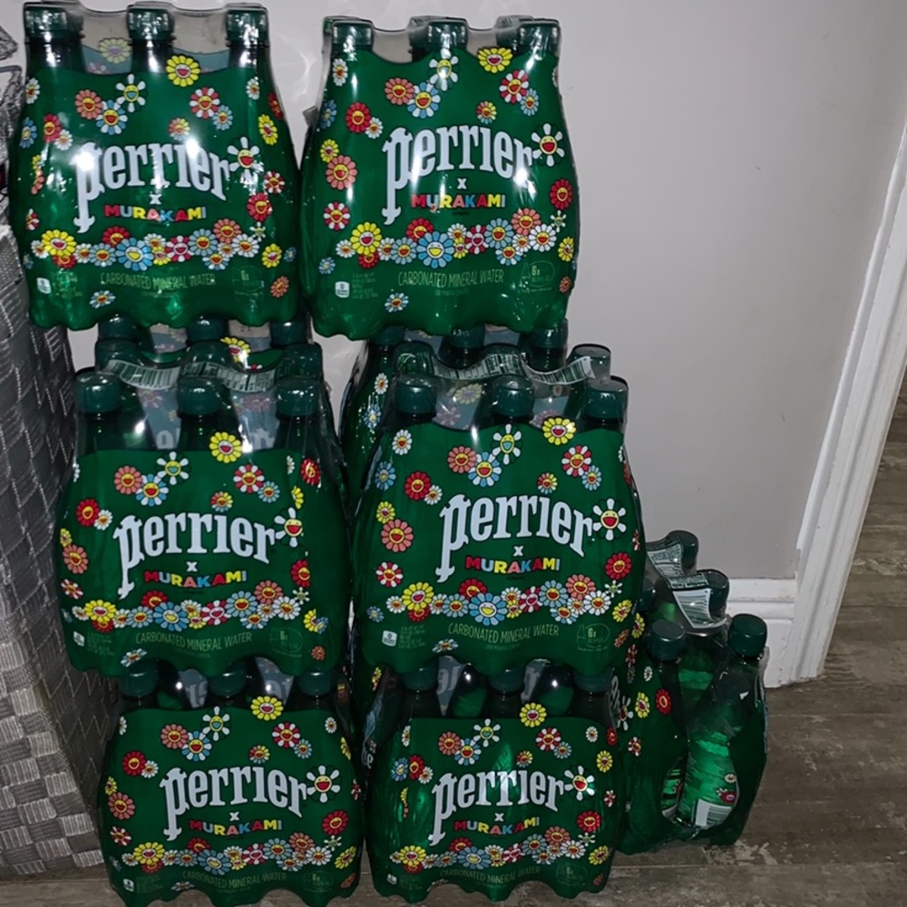 Takashi murakami perrier water cases